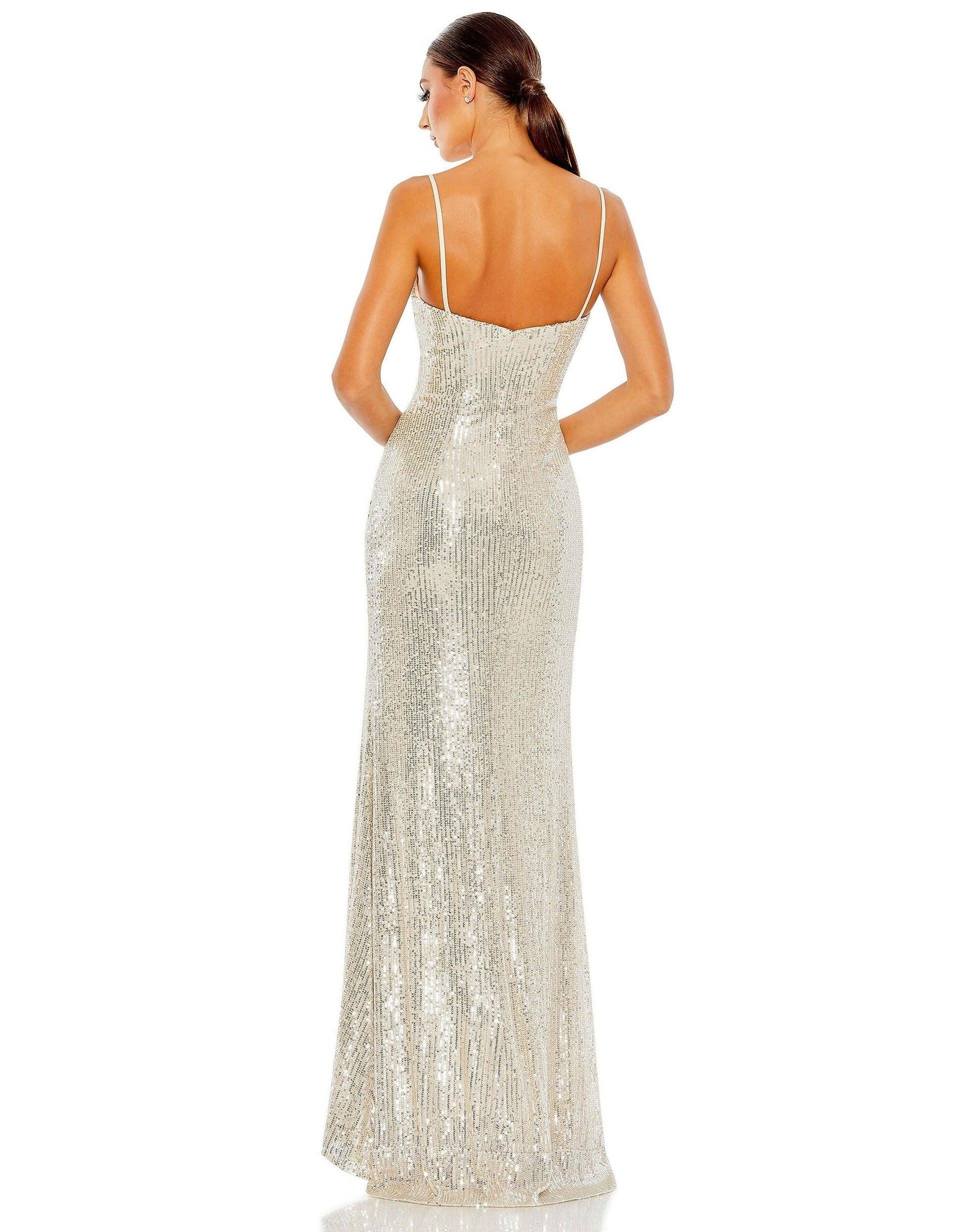 Mac Duggal 11276 Prom Long Spaghetti Strap Dress