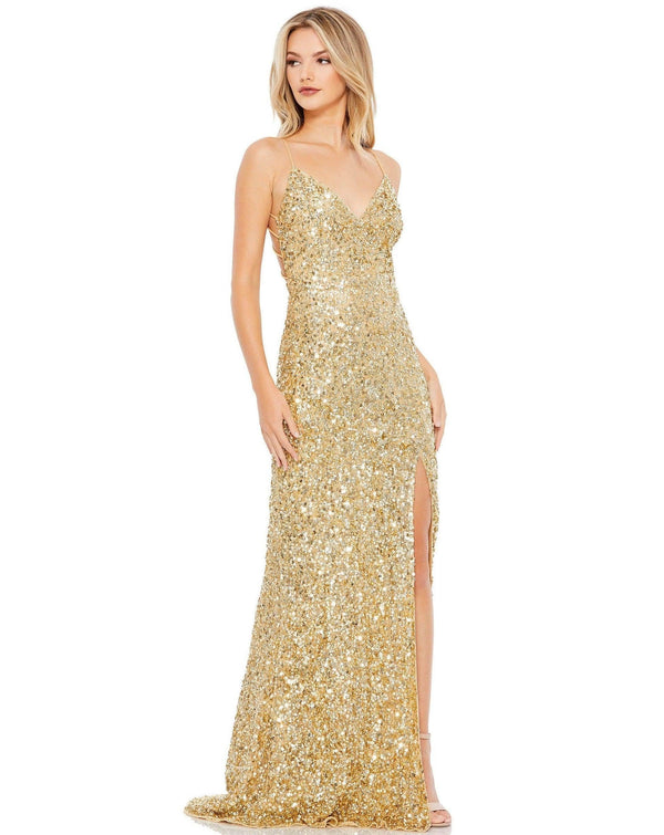 Prom Long Spaghetti Strap Formal Dress Spaghetti Straps Mac Duggal 10704