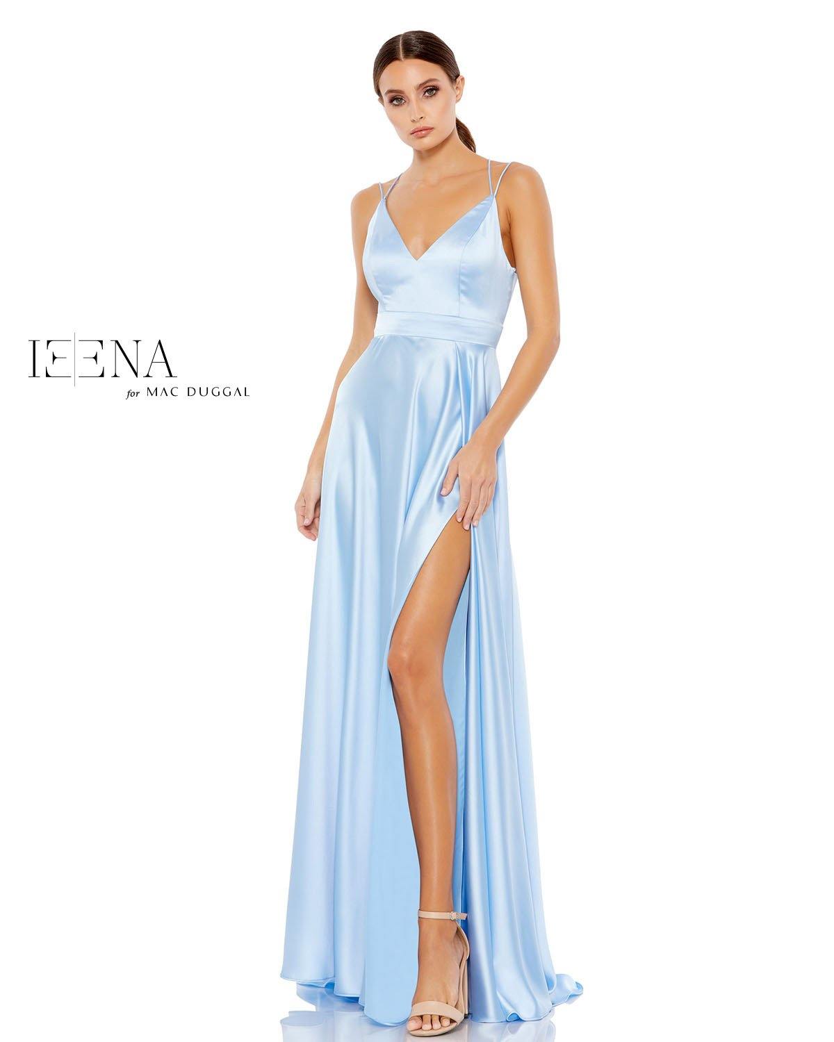 Mac Duggal 70232  Long Spaghetti Strap Formal Gown main image 0