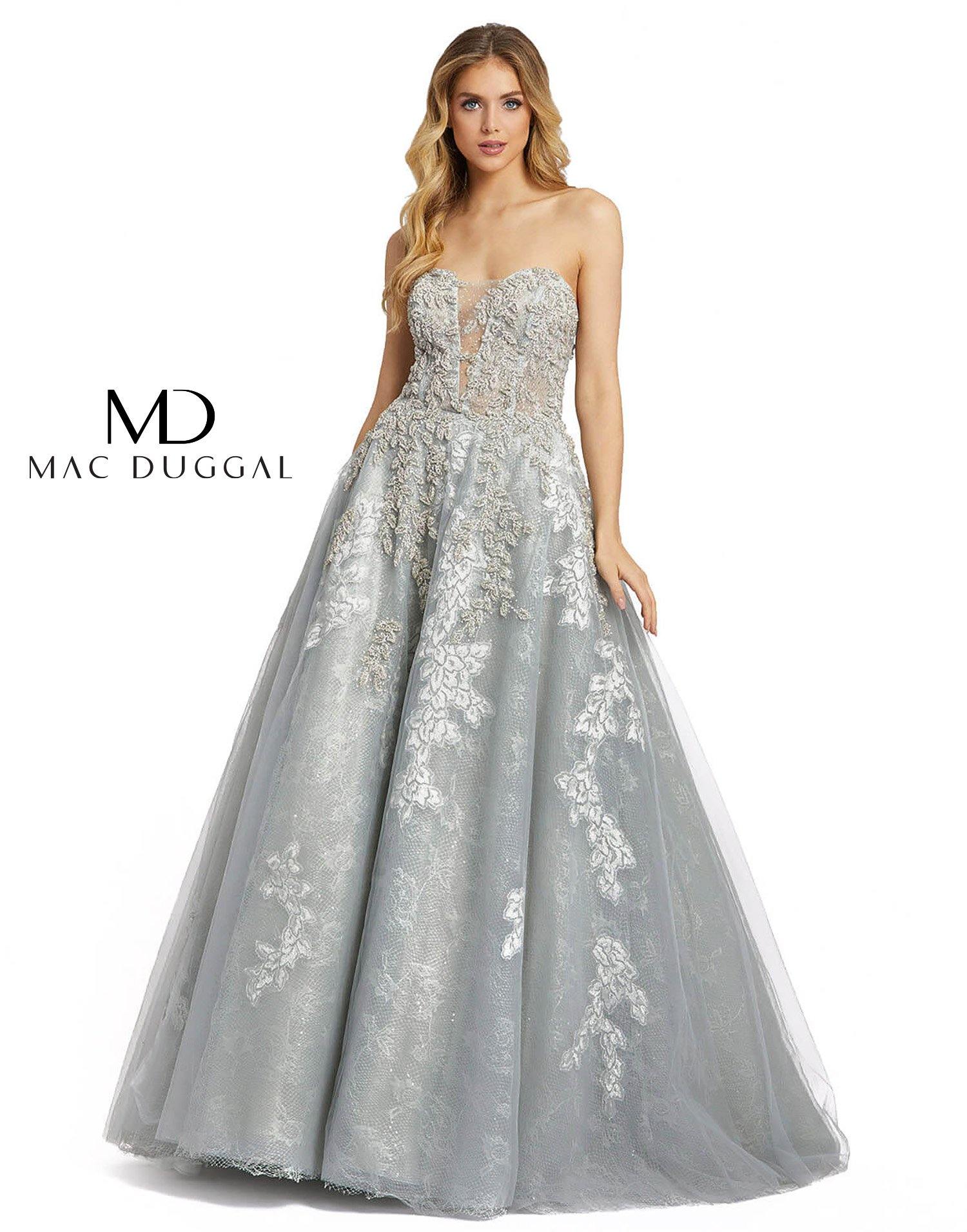 Mac Duggal Prom Long Strapless Ball Gown 20192 - The Dress Outlet