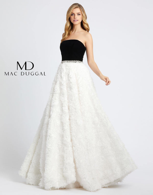 Prom Long Strapless Ballgown Strapless Detail Mac Duggal 67684