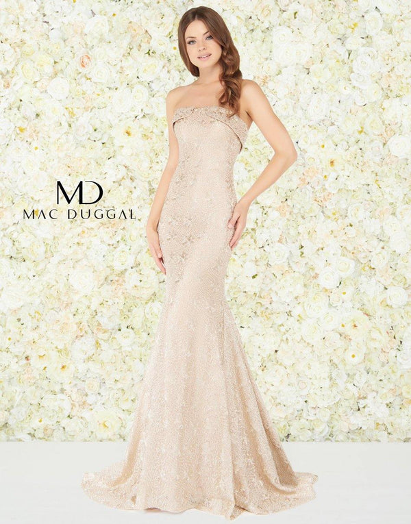 Prom Long Strapless Mermaid Dress Strapless Detail Mac Duggal 20084