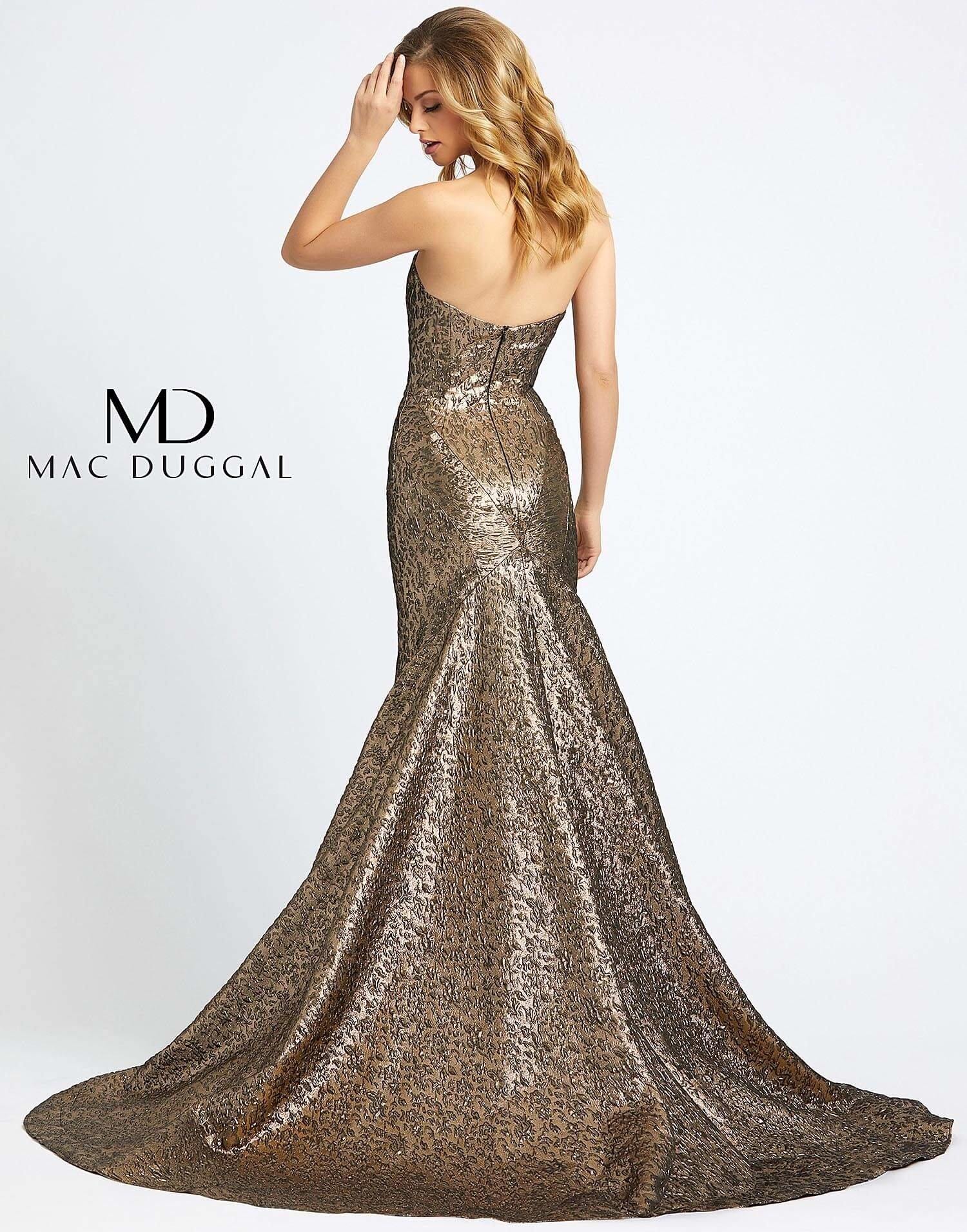 Mac Duggal Prom Long Strapless Mermaid Dress 66025D - The Dress Outlet