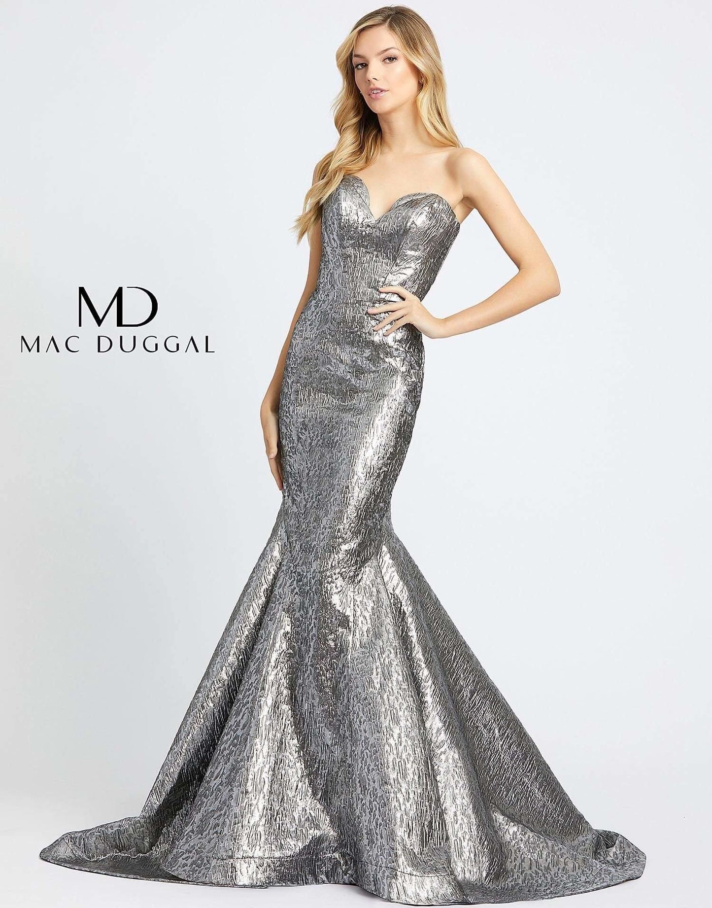 Mac Duggal Prom Long Strapless Mermaid Dress 66025D - The Dress Outlet
