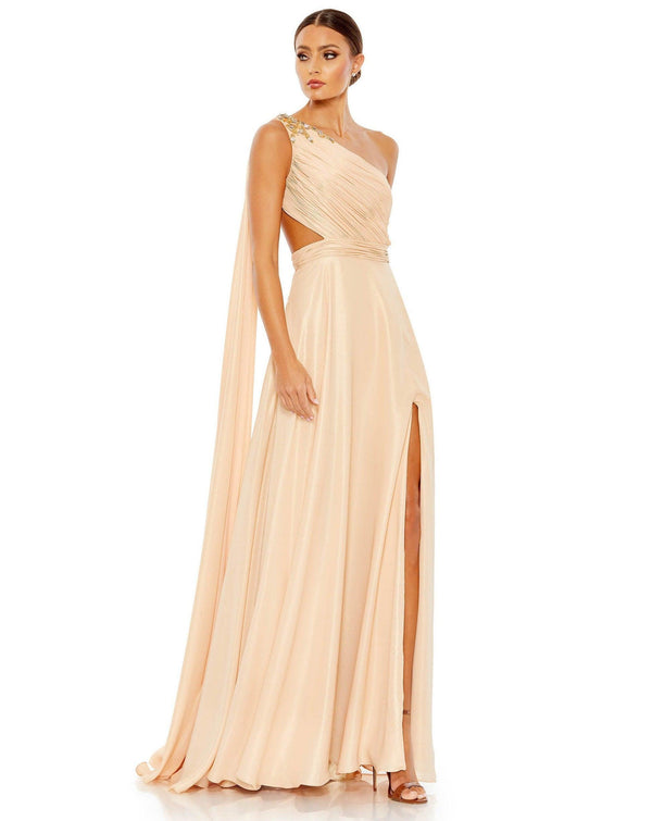 Mac Duggal Prom One Shoulder Long Formal Gown 68053 - The Dress Outlet