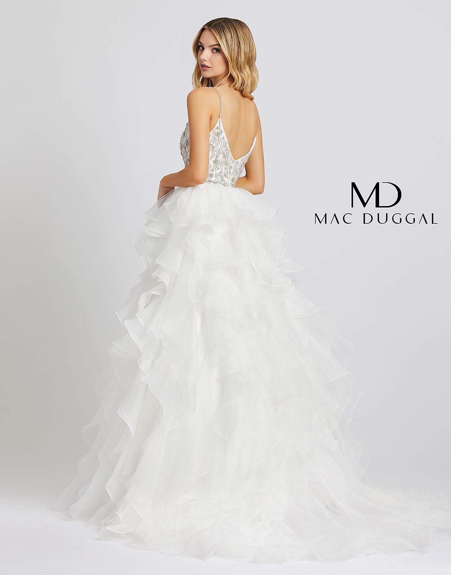 Mac Duggal 48959 Prom Spaghetti Strap Long Ball Gown