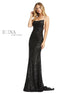 Black Mac Duggal 26269 Prom Spaghetti Strap Long Gown for $358.0 – The ...