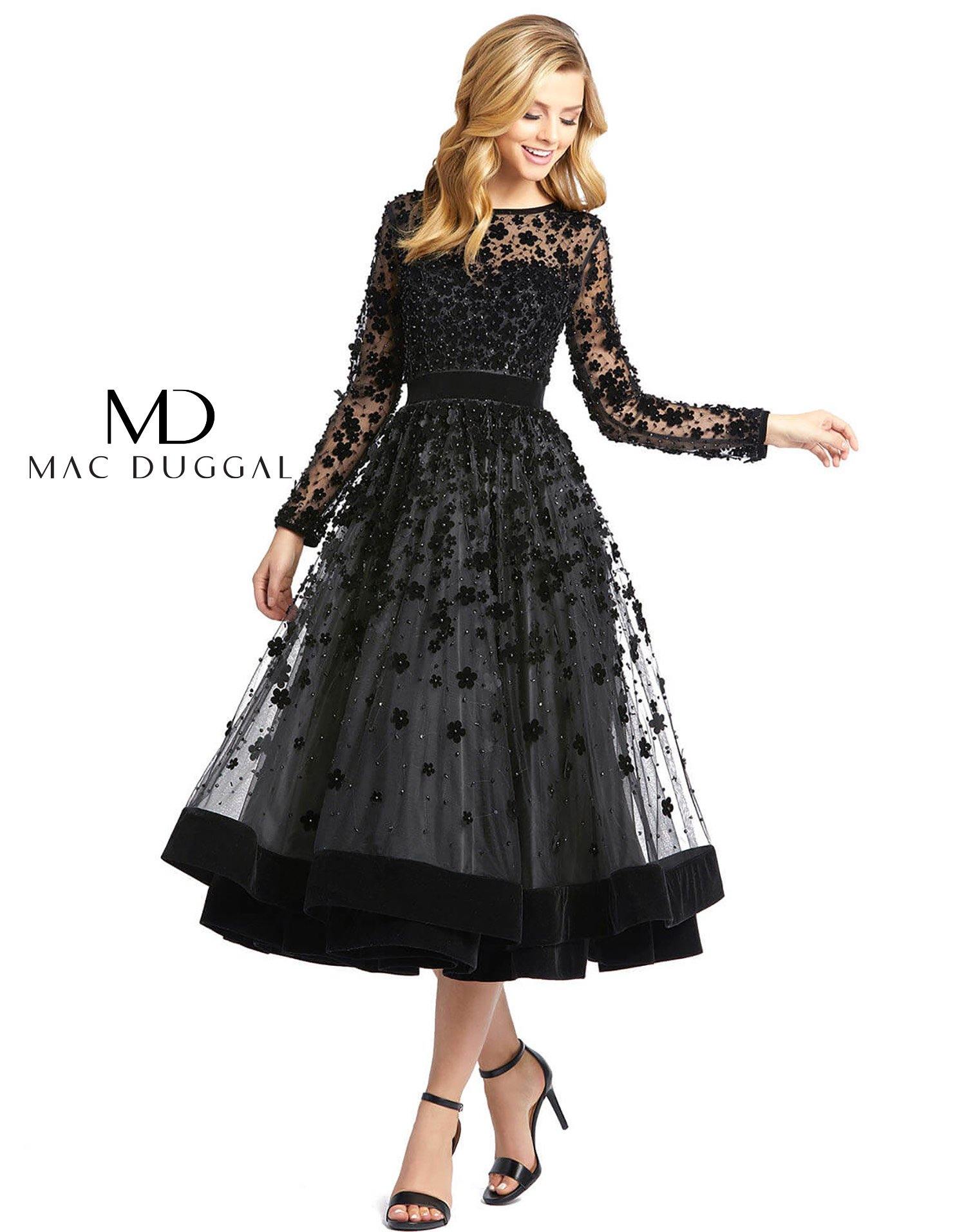 Mac Duggal Sheer Long Sleeve A Line Short Dress The Dress Outlet Mac Duggal Sheer Long Sleeve A Line Short Dress The Dress Outlet