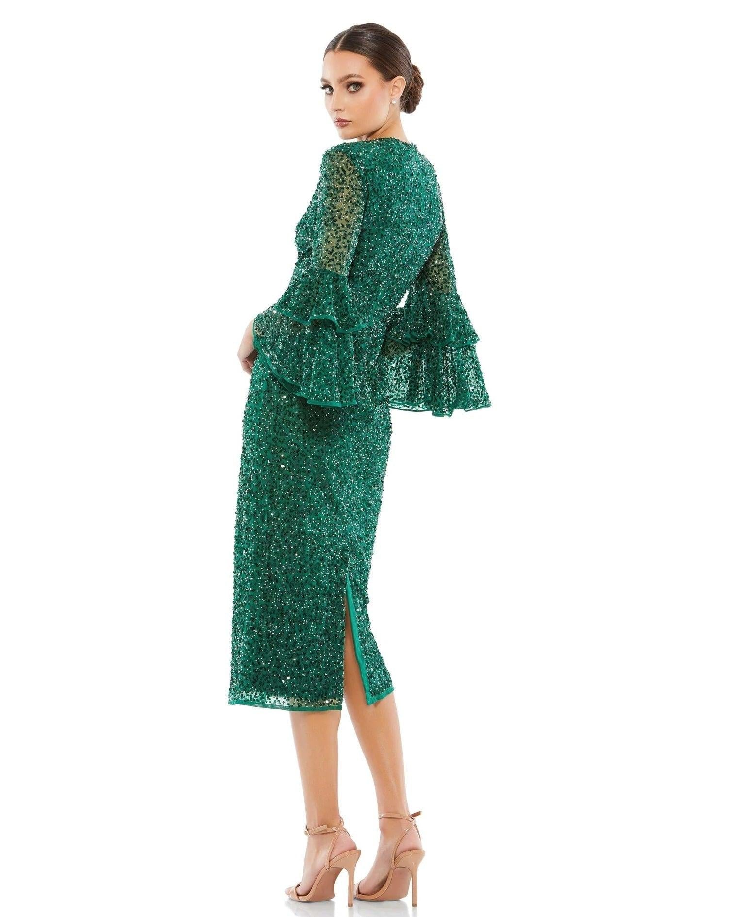 Mac Duggal Short 3/4 Sleeve Cocktail Dress Sale - The Dress Outlet
