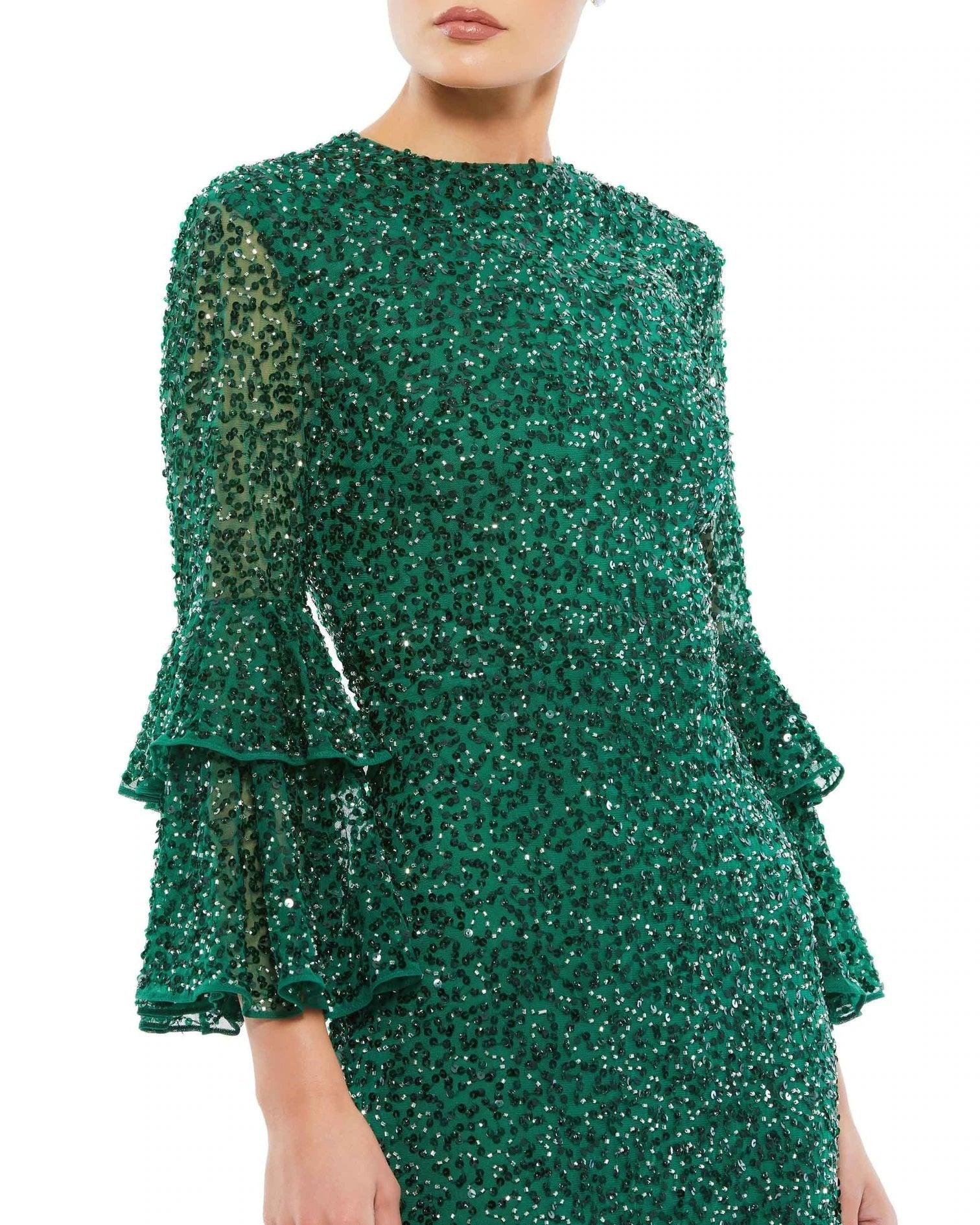 Mac Duggal Short 3/4 Sleeve Cocktail Dress Sale - The Dress Outlet