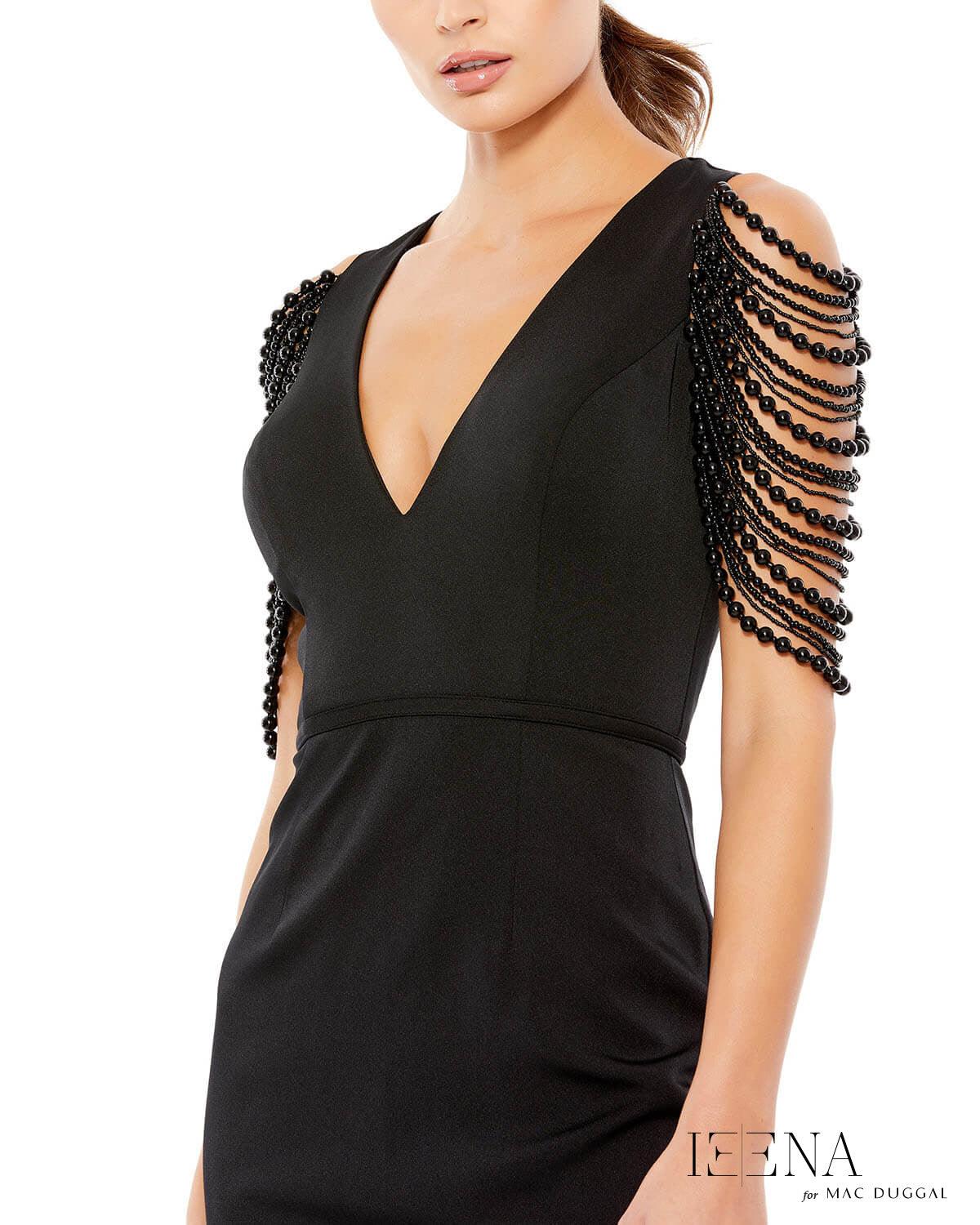 Mac Duggal 26526 Short Cocktail Beaded Dress