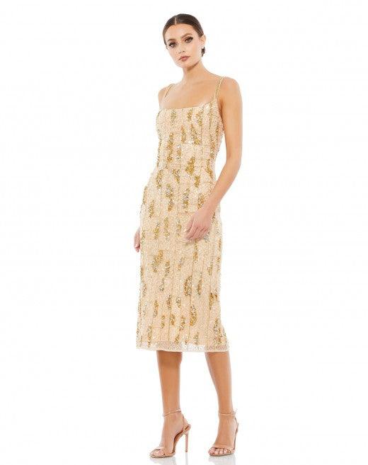 Mac Duggal 10770 Short Cocktail Beaded Sheath Dress