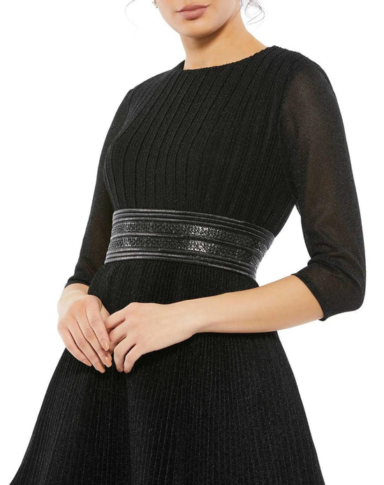 Rose Gold Mac Duggal 30749 Short Cocktail Pleated Mini Dress for $92.99 ...