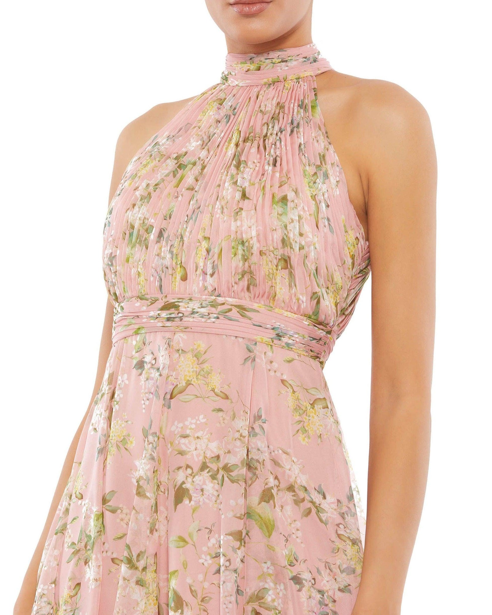 Pink/Multi Mac Duggal 55436 Short Floral Print Cocktail Dress for $258.0 – The Dress Outlet