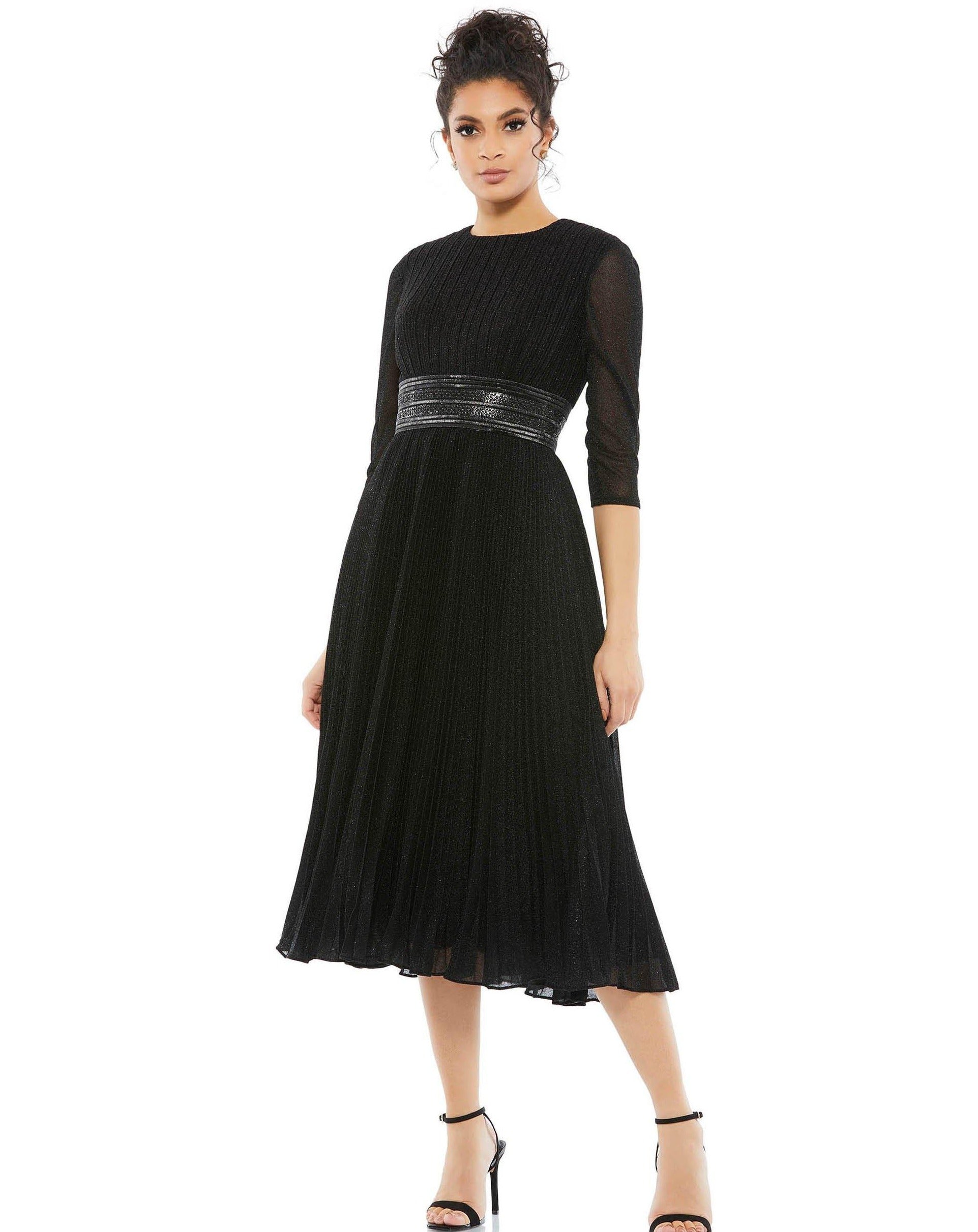 Mac Duggal 30750 Short Long Sleeve Cocktail Dress