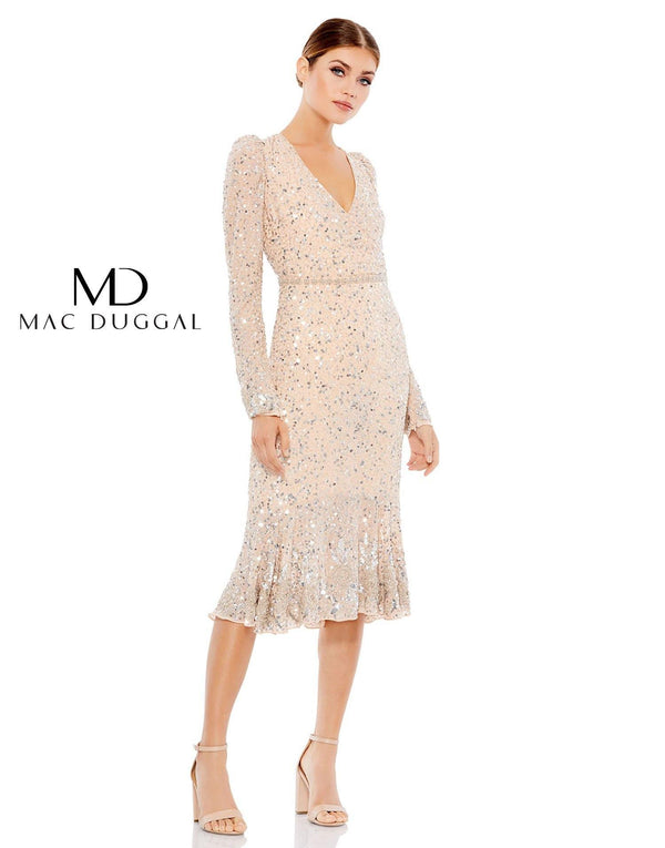 Short Mother of the Bride Dress Short Silhouette Mac Duggal 10740