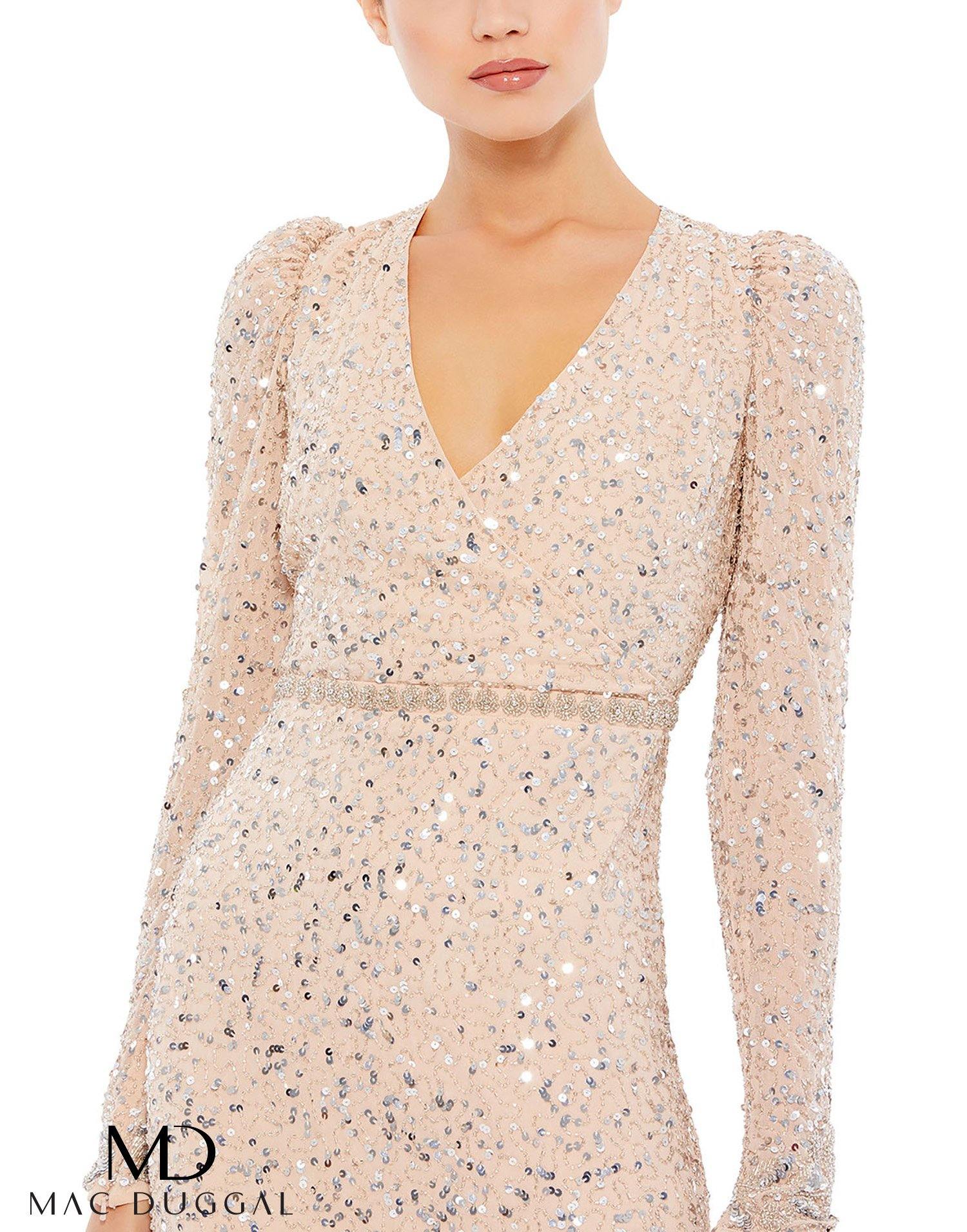 Mac Duggal 10740 Short Mother of the Bride Dress