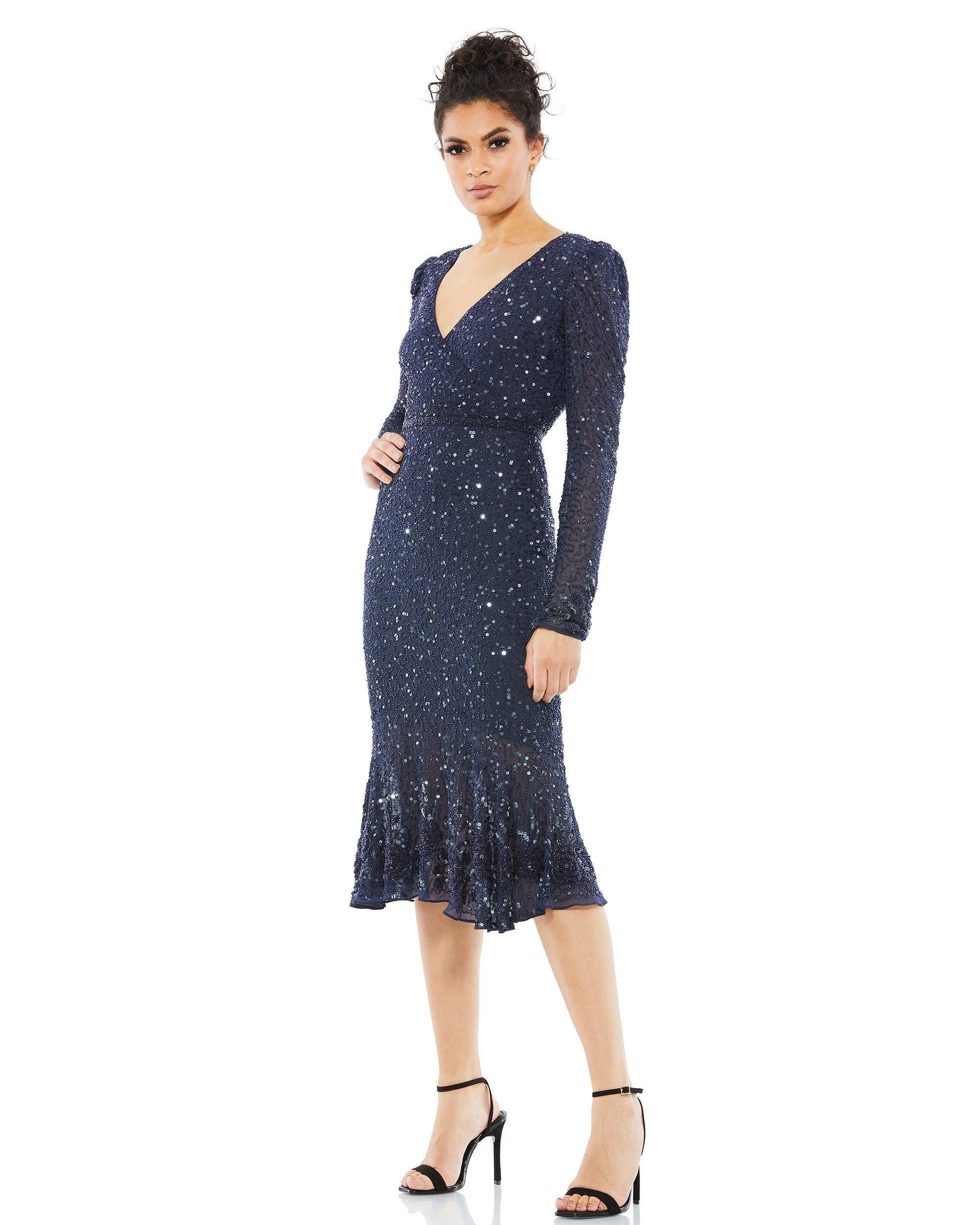 Mac Duggal 10740 Short Mother of the Bride Dress