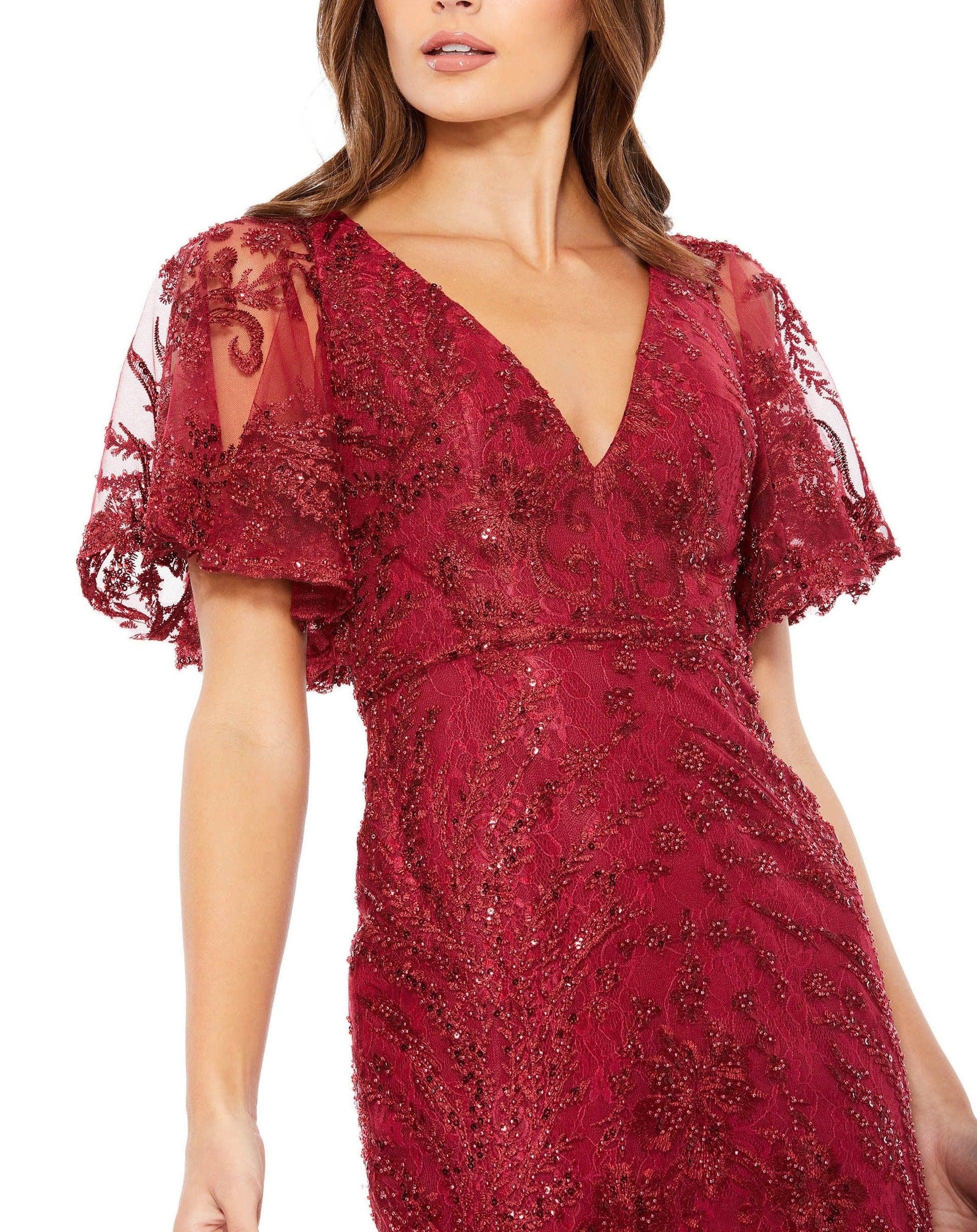 Mac Duggal Short Mother of the Bride Dress 67546 - The Dress Outlet