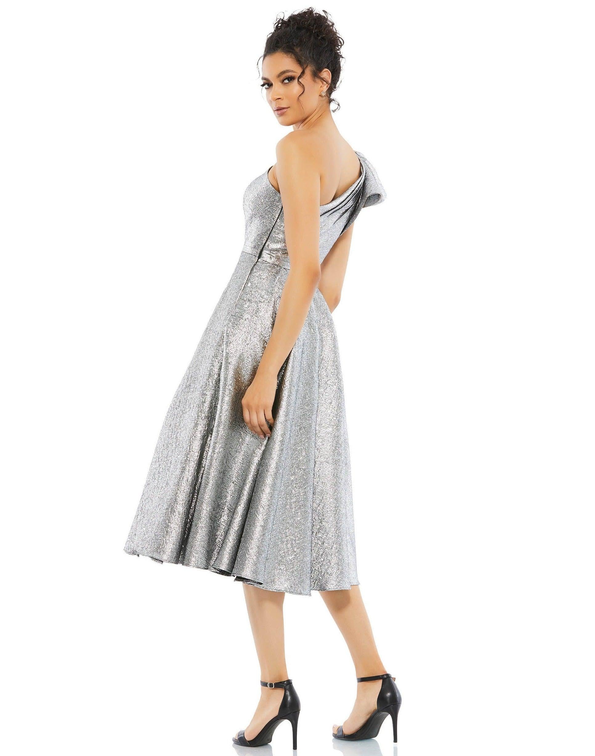 Mac Duggal 67906 Prom Short One Shoulder Cocktail Dress