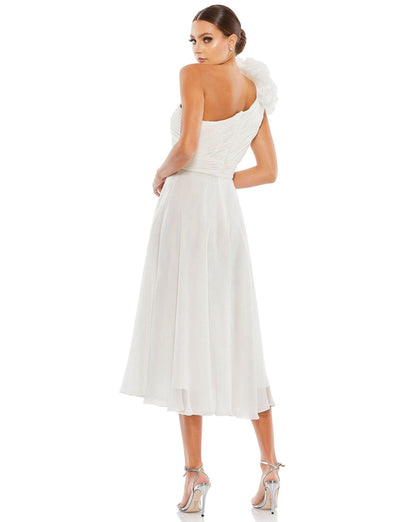 Mac Duggal Short One Shoulder Chiffon Dress 49491 - The Dress Outlet