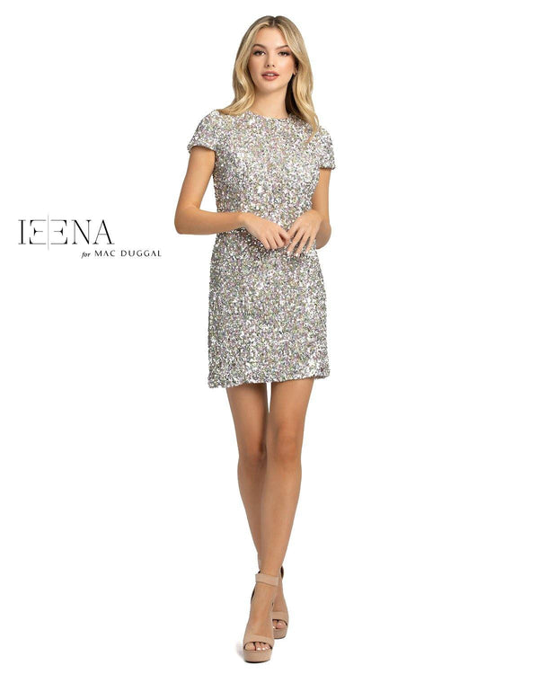 Short Sleeve Cocktail Dress Short Sleeves Mac Duggal 26300