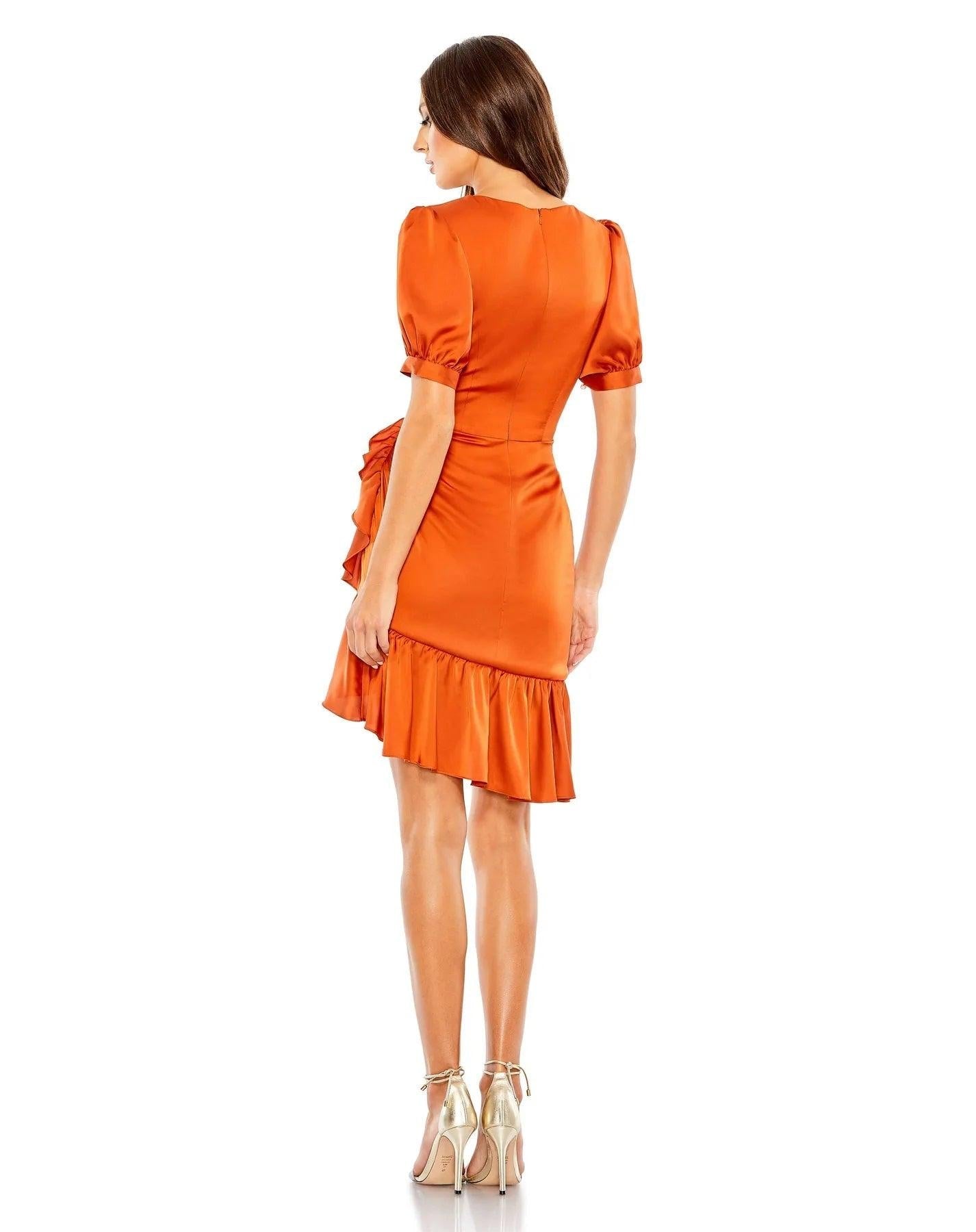 Mac Duggal 26928 Short Sleeve Cocktail Dress