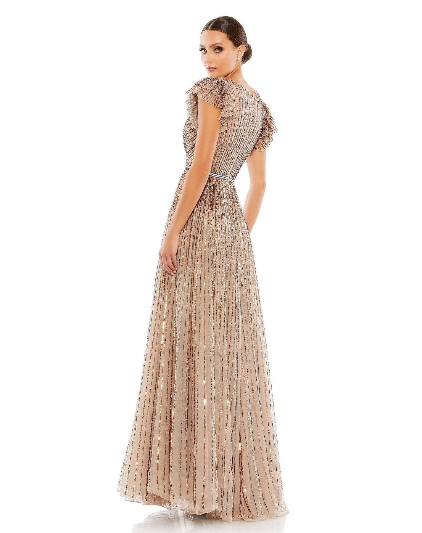 Mac Duggal 5502 Short Sleeve Formal Dress
