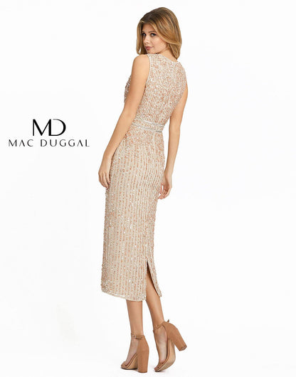 Mac Duggal Short Sleeveless Sequins Dress 10509 - The Dress Outlet