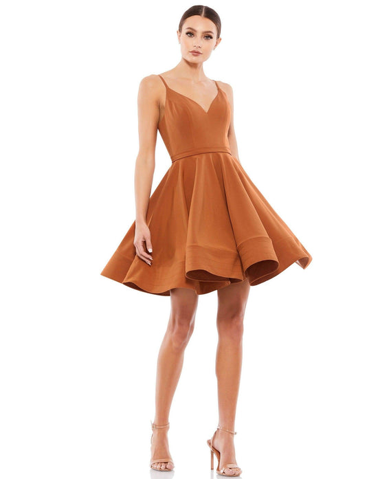 Hot Pink Mac Duggal 48775 Short Spaghetti Strap Cocktail Dress for $238.0 – The Dress Outlet