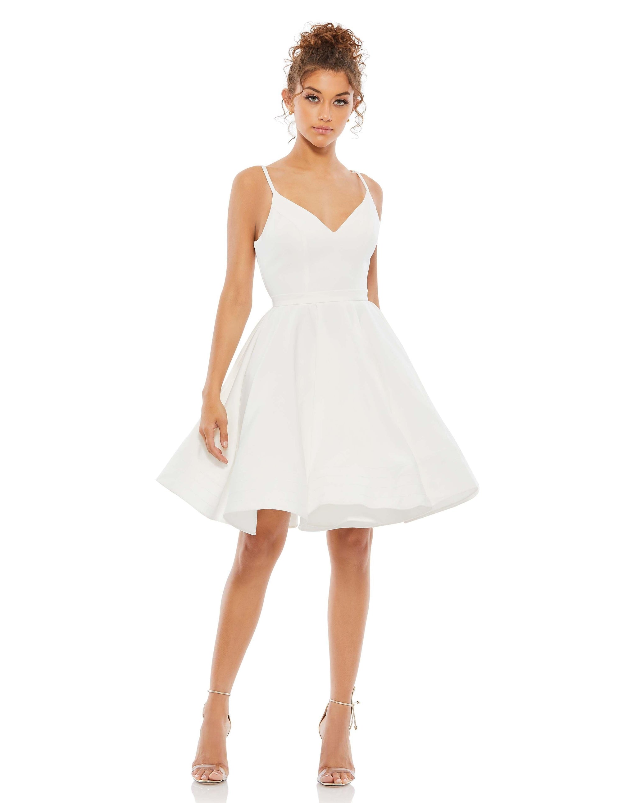 Hot Pink Mac Duggal 48775 Short Spaghetti Strap Cocktail Dress for $119 ...