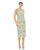 Mac Duggal Sleeveless Floral Tea Length Dress 93761 - The Dress Outlet