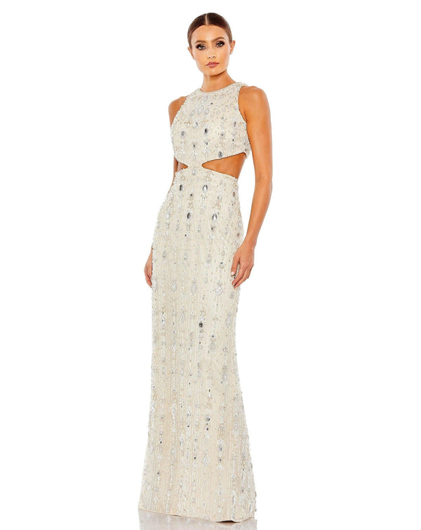 Sleeveless Formal Long Dress Sleeveless Detail Mac Duggal 5740