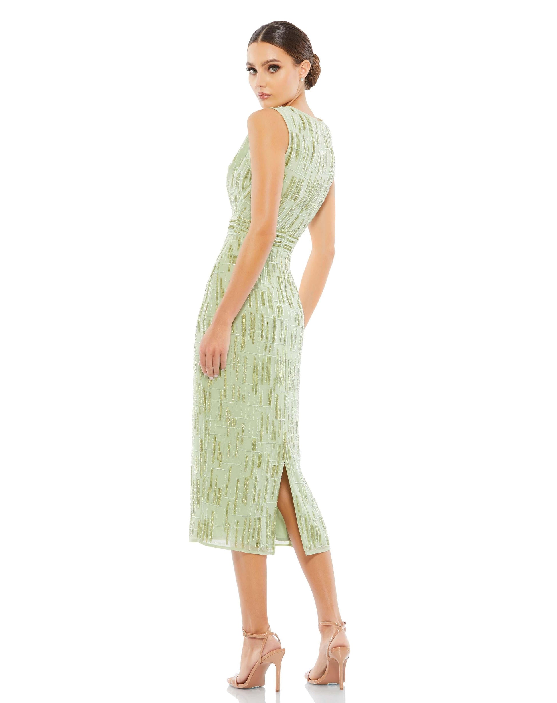 Cocktail Dresses Sleeveless Short Prom Dress Sage