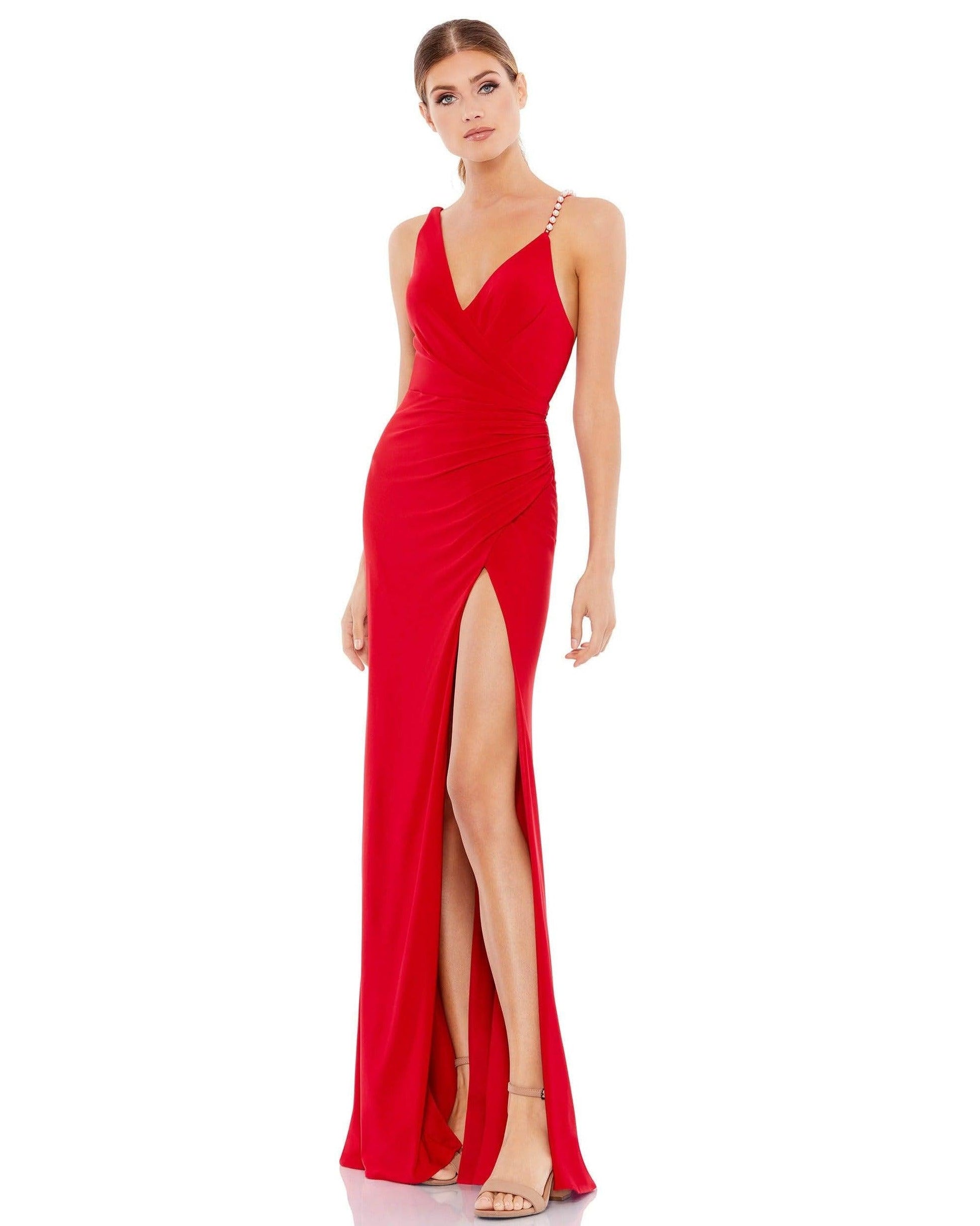 Mac Duggal 26532 Spaghetti Strap Long Formal Dress