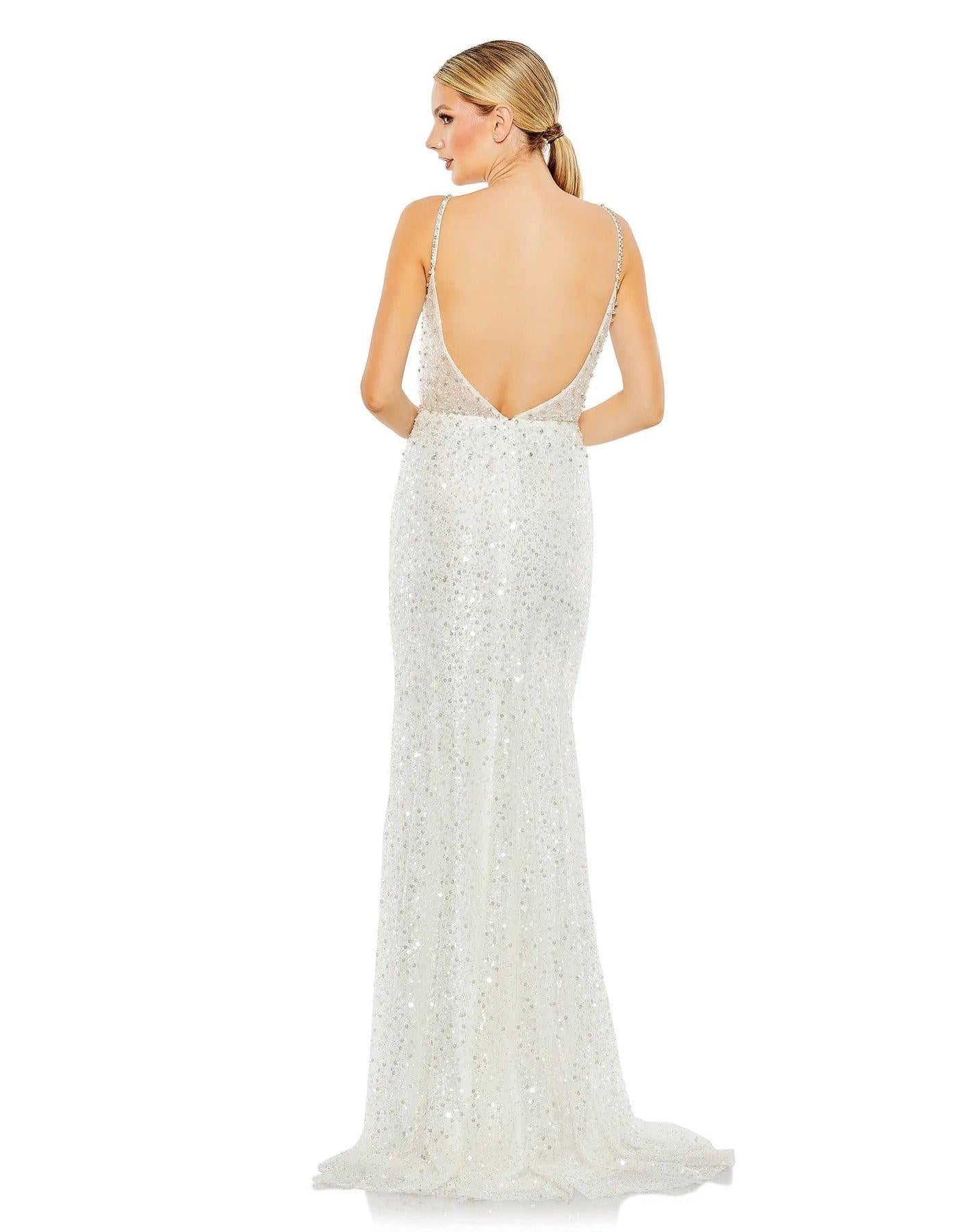 Mac Duggal 68175 Spaghetti Strap Long Formal Dress
