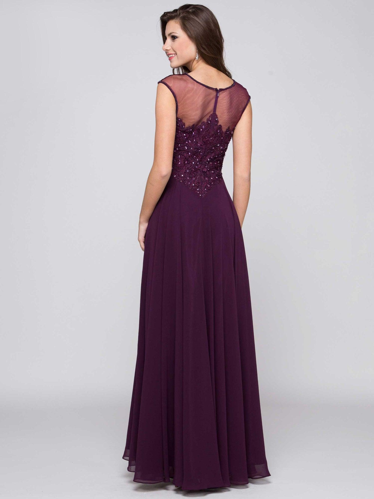 Marsoni Chiffon A Line Long Formal Dress 107