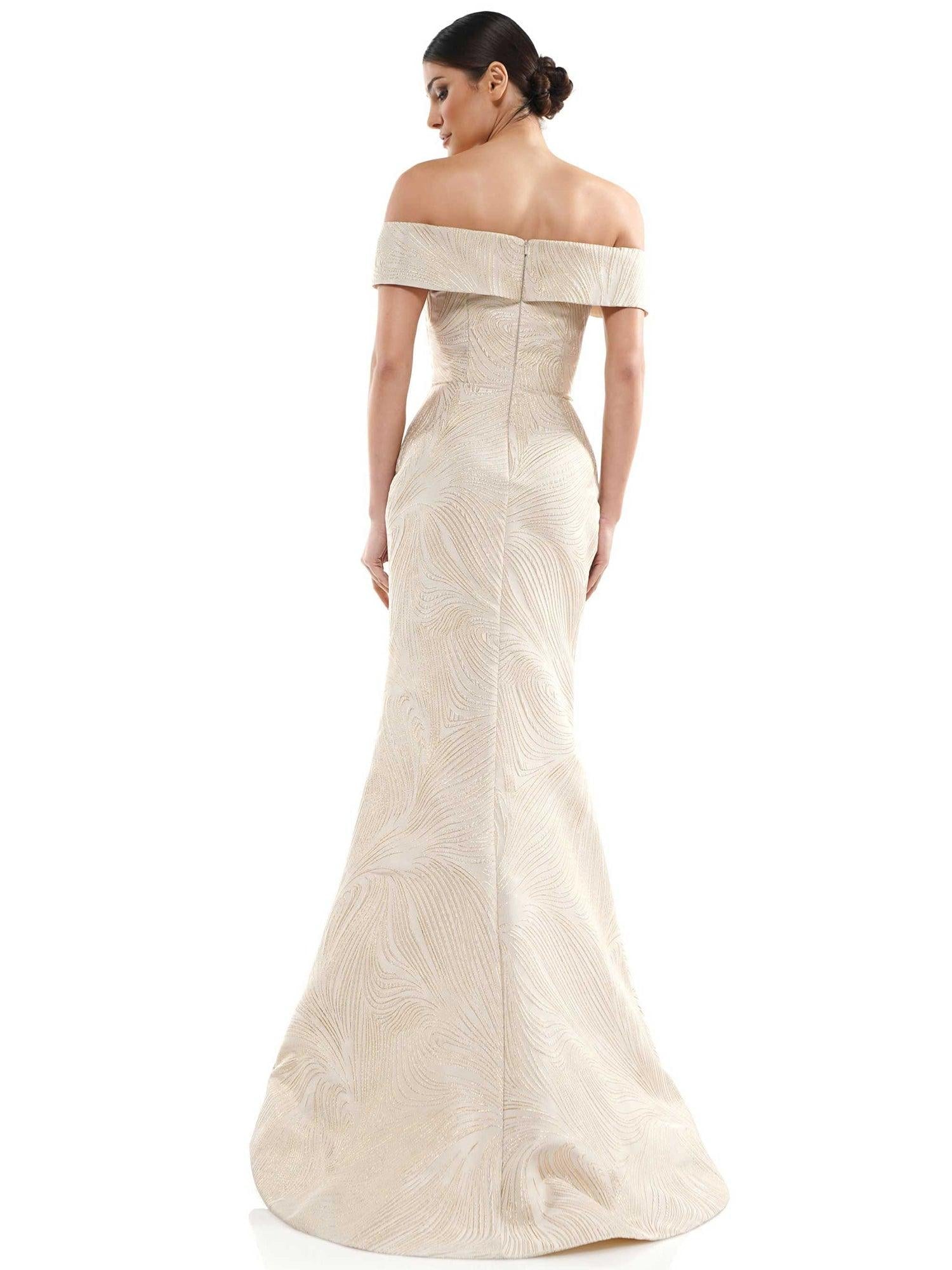 Champagne Marsoni Formal Long Off Shoulder Dress 1031 - Mother of the ...