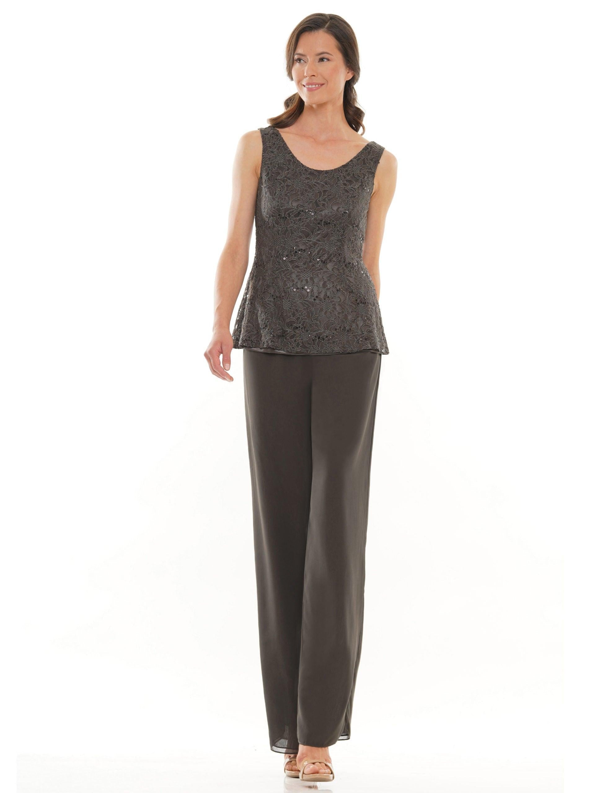 Marsoni Formal Long Sleeve Jacket Pant Suit 305 - The Dress Outlet