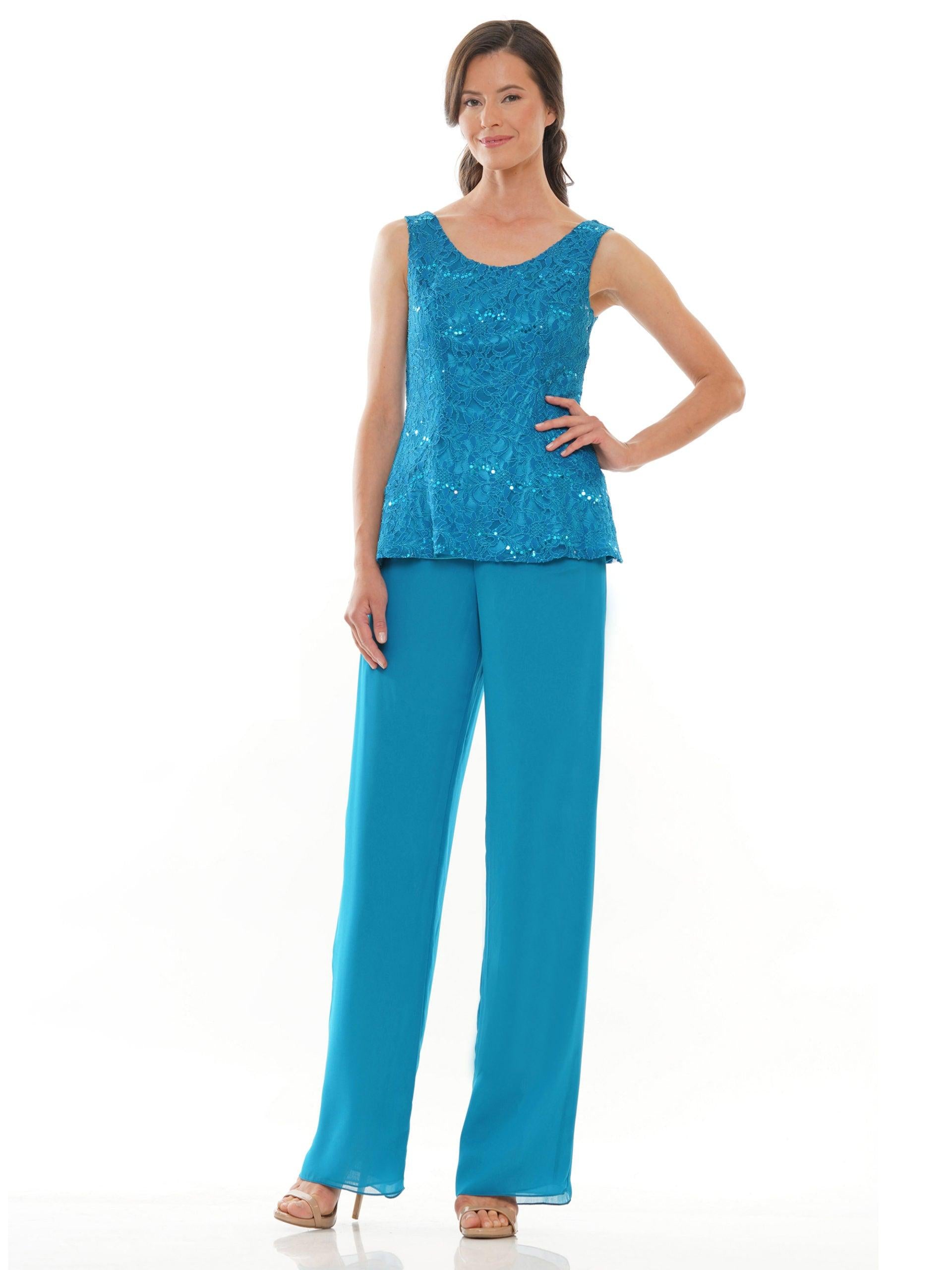 Marsoni Formal Long Sleeve Jacket Pant Suit 305 - The Dress Outlet