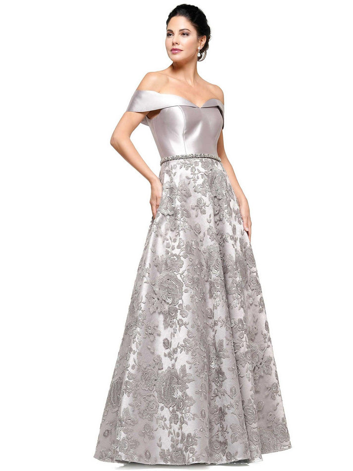 Marsoni MV1300 Long Fitted Formal Evening Dress
