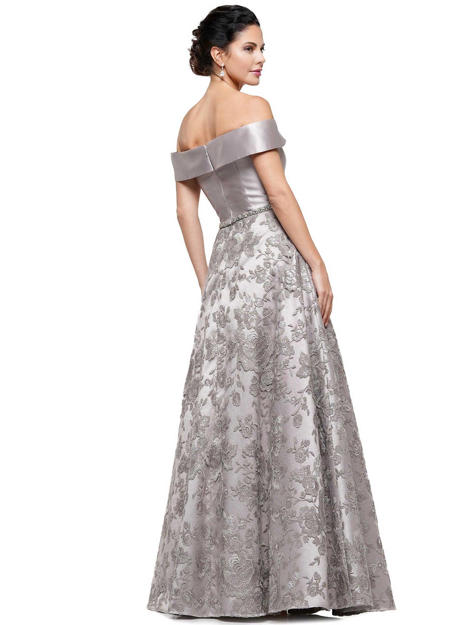Marsoni Formal Off Shoulder Long Lace Dress 1013