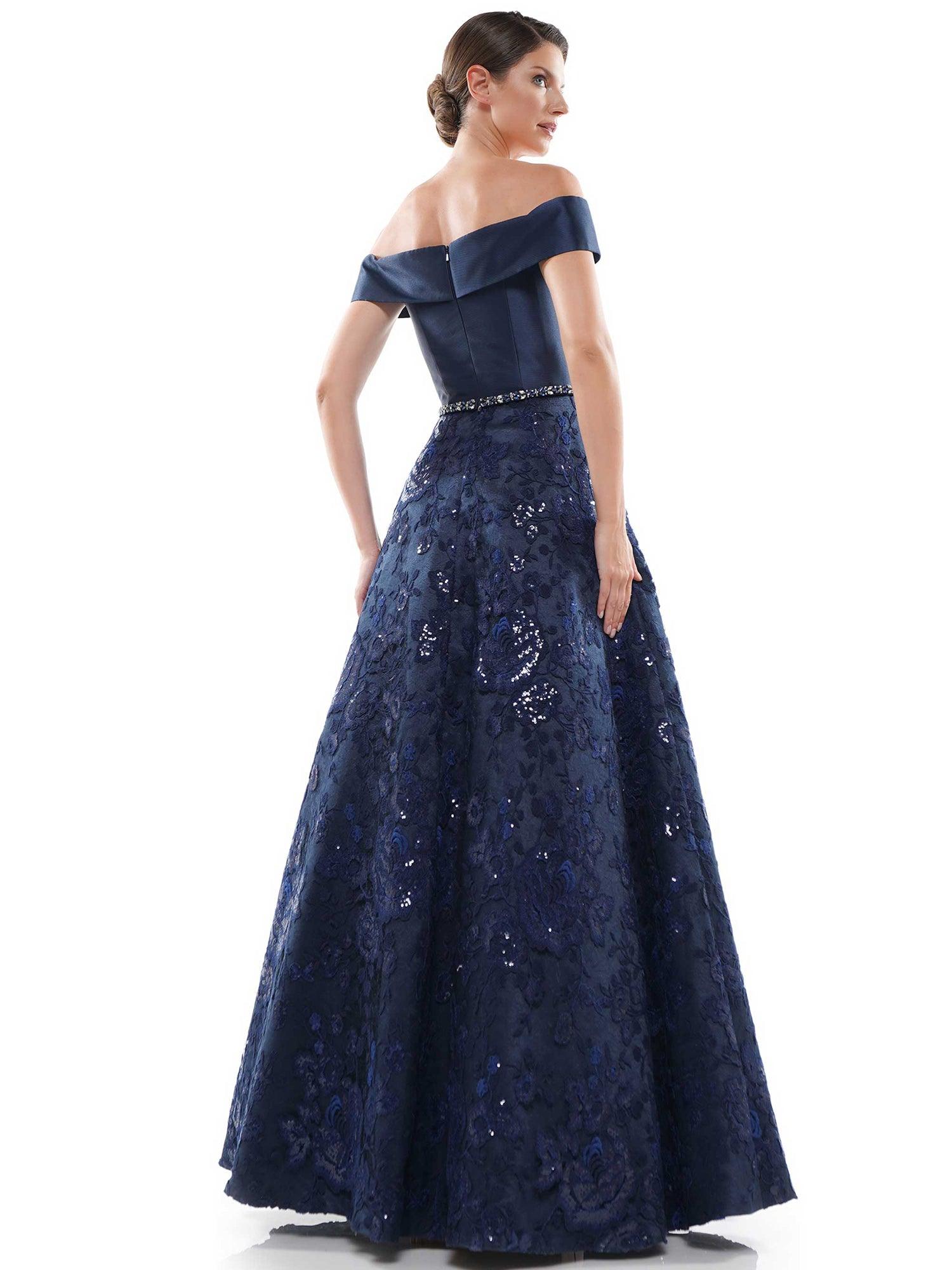 Marsoni Formal Off Shoulder Long Lace Dress 1013