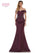 Marsoni Formal Off Shoulder Satin Long Dress 1141 - The Dress Outlet