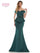 Marsoni Formal Off Shoulder Satin Long Dress 1141 - The Dress Outlet