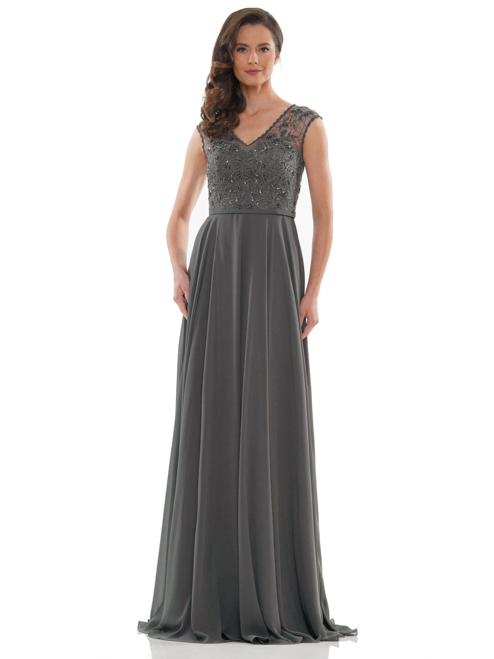 Marsoni Long Cap Sleeve Mother of the Bide Gown 219 - The Dress Outlet