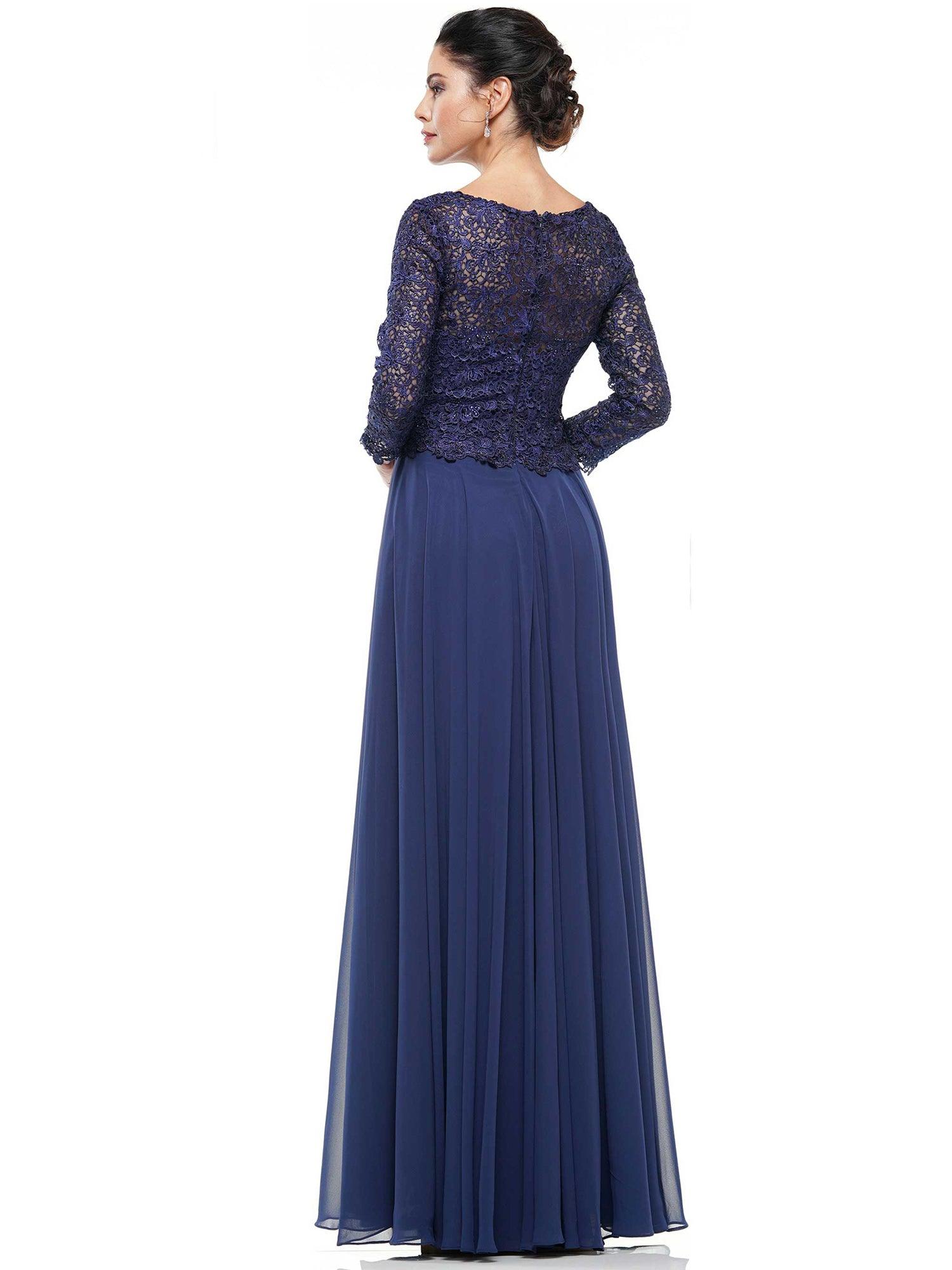 Marsoni Long Chiffon Mother of the Bride Gown 223 - The Dress Outlet