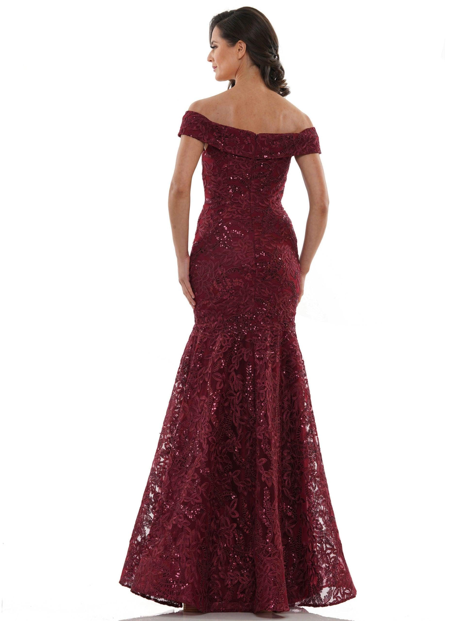 Marsoni Long Formal Fitted  Lace Long Gown 1118 - The Dress Outlet