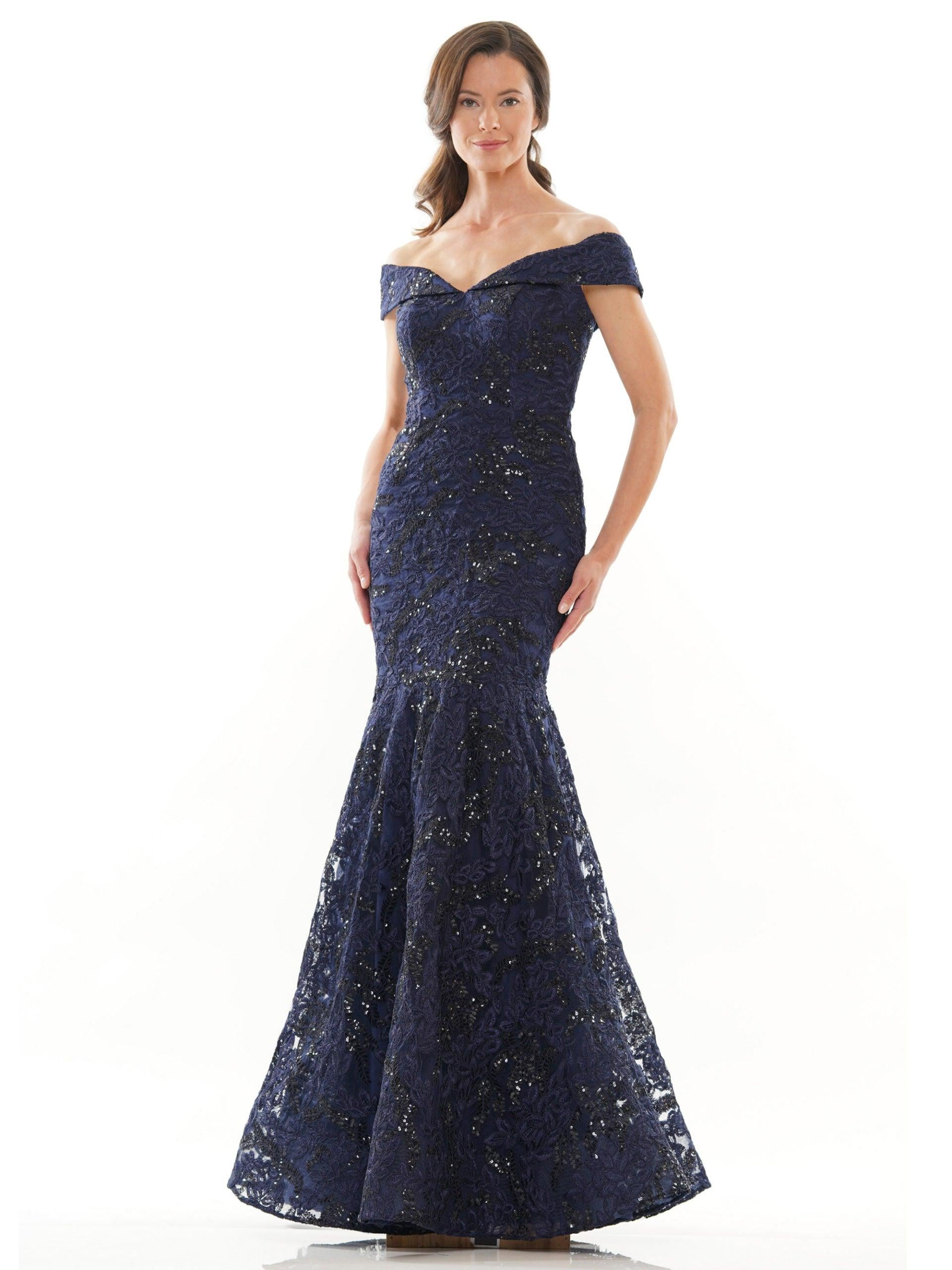 Marsoni Long Formal Fitted  Lace Long Gown 1118 - The Dress Outlet
