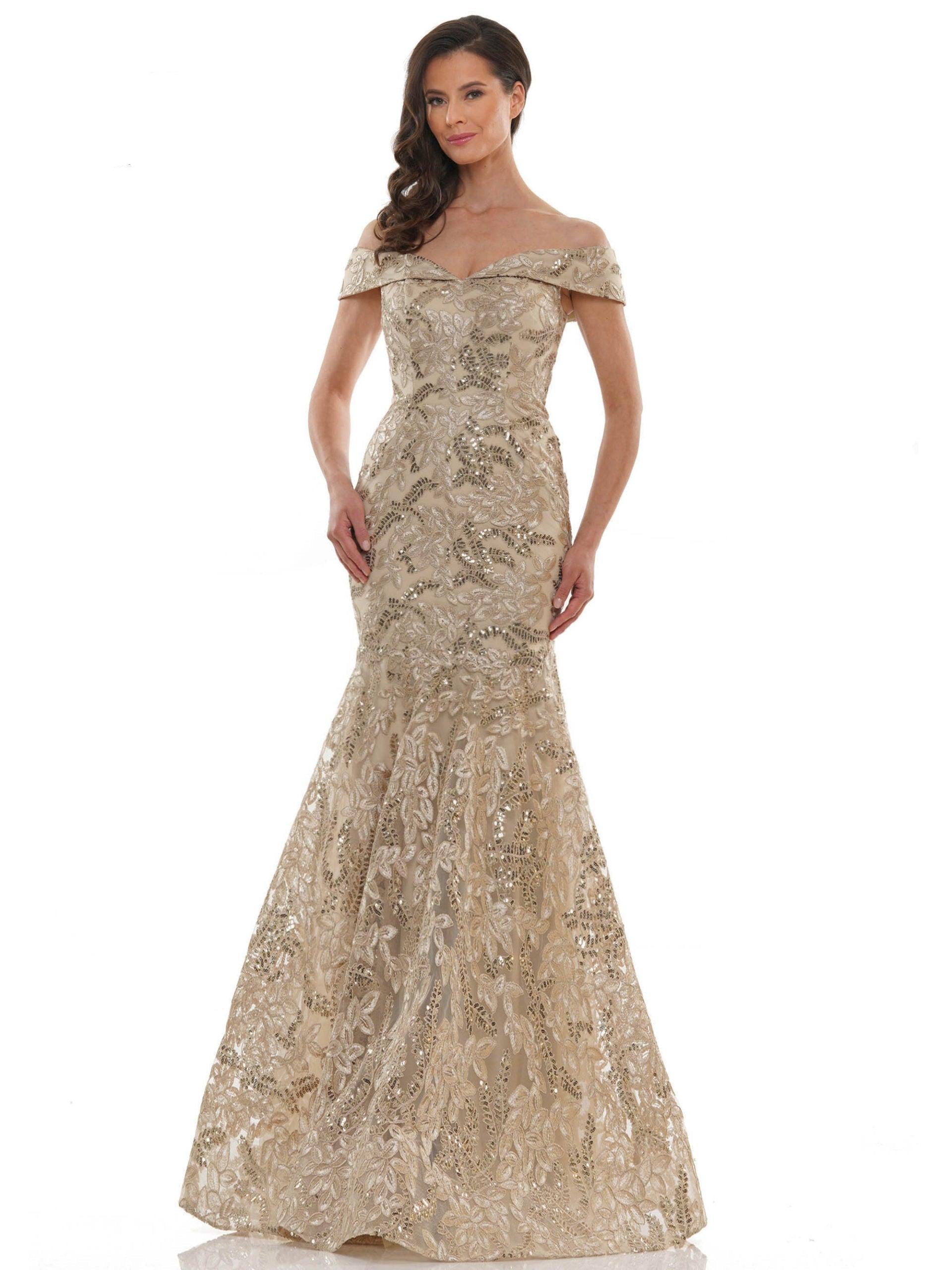 Marsoni Long Formal Fitted  Lace Long Gown 1118 - The Dress Outlet